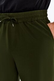 Erkek Oversize Paraşüt Kumaş Kargo Cep Pantolon - Haki - Görsel 10