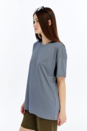 Kadın Oversize Füme T-Shirt - Görsel 10