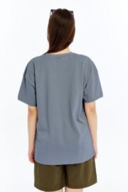 Kadın Oversize Füme T-Shirt - Görsel 5