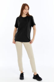 Kadın Regular Siyah T-Shirt - Görsel 9
