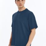 Erkek Modal Kumaş Oversize Füme T-Shirt