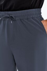 Erkek Oversize Paraşüt Kumaş Kargo Cep Pantolon - Füme - Görsel 5