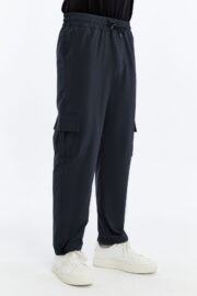 Erkek Oversize Paraşüt Kumaş Kargo Cep Pantolon - Lacivert - Görsel 11