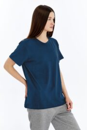 Kadın Modal Kumaş Regular Füme T-Shirt - Görsel 6