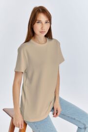 Kadın Modal Kumaş Regular Taş T-Shirt