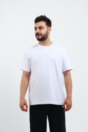 Erkek Modal Kumaş Regular Beyaz T-Shirt - Görsel 3