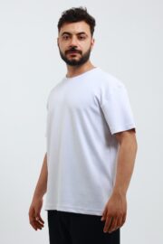 Erkek Modal Kumaş Regular Beyaz T-Shirt