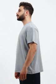 Erkek Modal Kumaş Regular Gri T-Shirt - Görsel 5