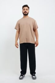 Erkek Modal Kumaş Regular Sütlü Kahve T-Shirt - Görsel 2