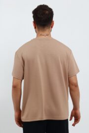 Erkek Modal Kumaş Regular Sütlü Kahve T-Shirt - Görsel 6