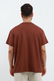 Erkek Modal Kumaş Regular Kahverengi T-Shirt - Görsel 6