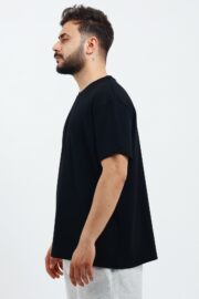 Erkek Modal Kumaş Regular Siyah T-Shirt - Görsel 5