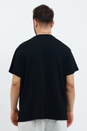 Erkek Modal Kumaş Regular Siyah T-Shirt - Görsel 6