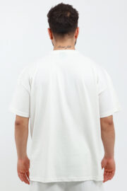 Erkek Oversize Beyaz T-Shirt - Görsel 5