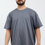 Erkek Oversize Füme T-Shirt