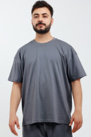 Erkek Oversize Füme T-Shirt