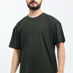 Erkek Oversize Haki T-Shirt