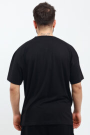Erkek Oversize Siyah T-Shirt - Görsel 5
