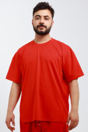 Erkek Oversize Kırmızı T-Shirt