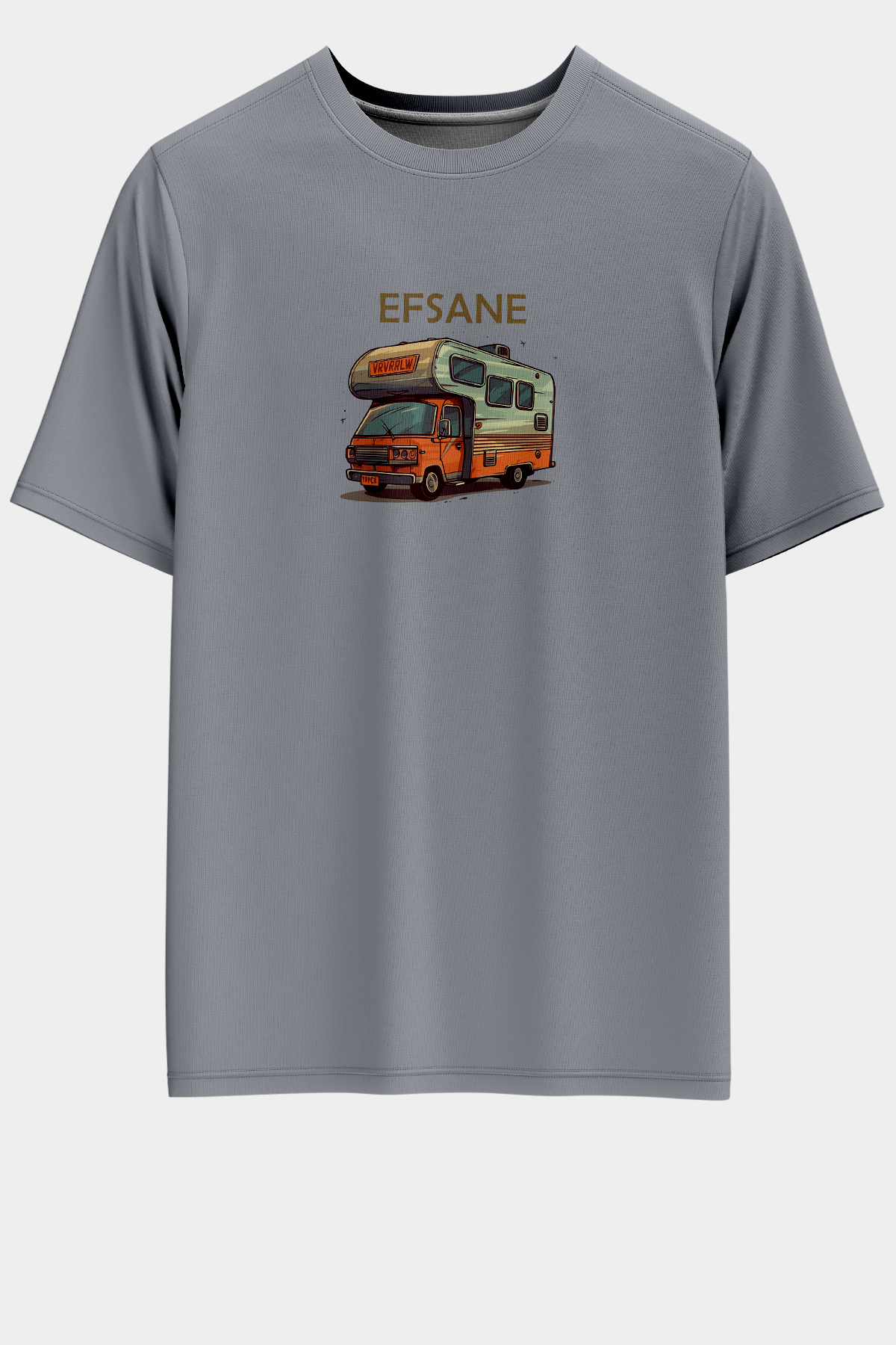 efsane-gri-on Unisex Oversize Efsane Tasarım T-Shirt - Gri - Görsel 1
