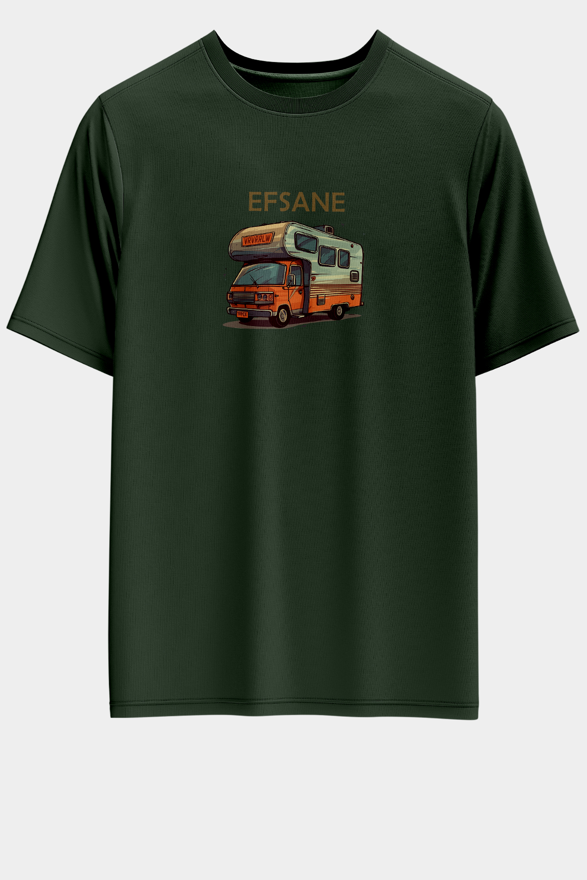efsane-haki-on Unisex Oversize Efsane Tasarım T-Shirt - Haki - Görsel 1
