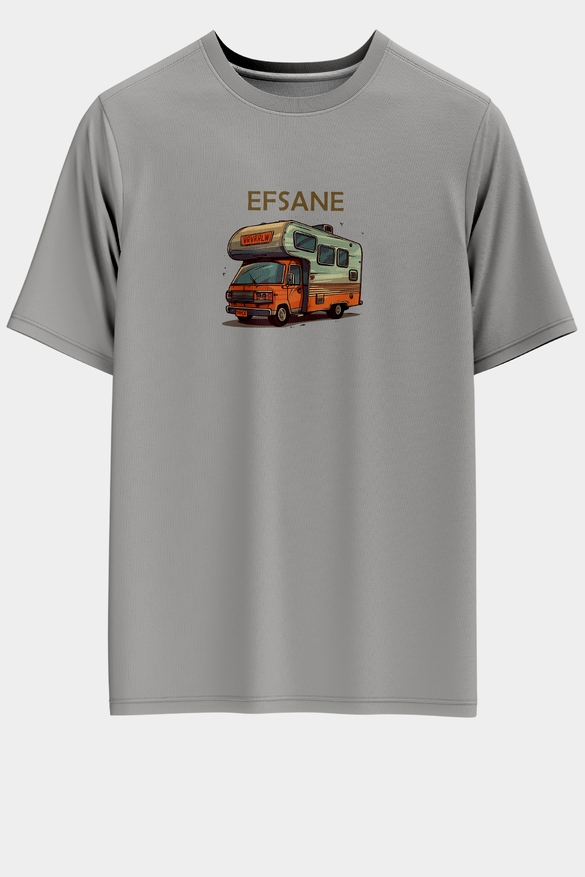 efsane-tas-on Unisex Oversize Efsane Tasarım T-Shirt - Taş - Görsel 1