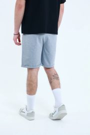 Erkek Oversize Duble Paça Penye Şort - Grimelanj - Görsel 7